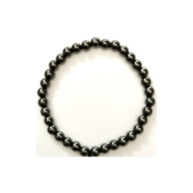 Bracelet Pierre d'hématite magnétique 18 cm x 6 m/m.