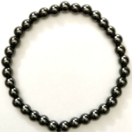 Bracelet Pierre d'hématite magnétique 18 cm x 6 m/m.