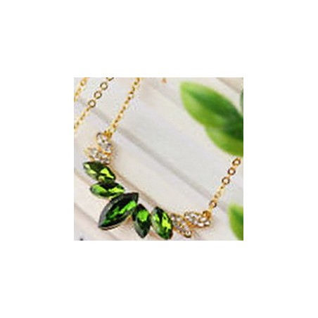 Collier Pendentif en Pierre (vert).