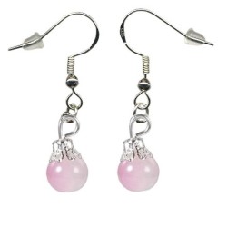 Boucles d'oreilles couleur Rose