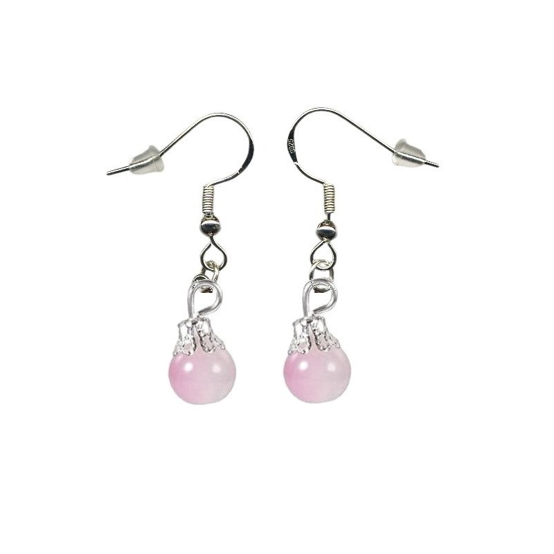 Boucles d'oreilles couleur Rose