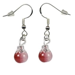 Boucles d'oreilles couleur Rouge