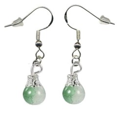 Boucles d'oreilles couleur Vert