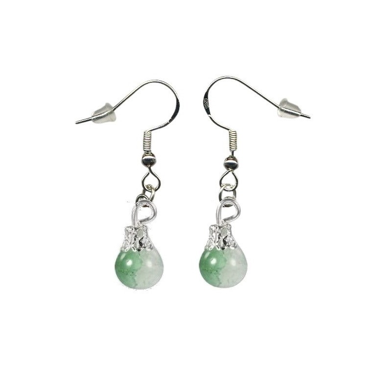 Boucles d'oreilles couleur Vert