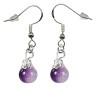 Boucles d'oreilles couleur Violet