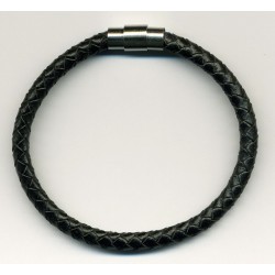 Bracelet cuir tressé 5,5mm