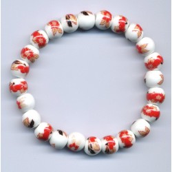 Bracelet perles Porcelaine (9)