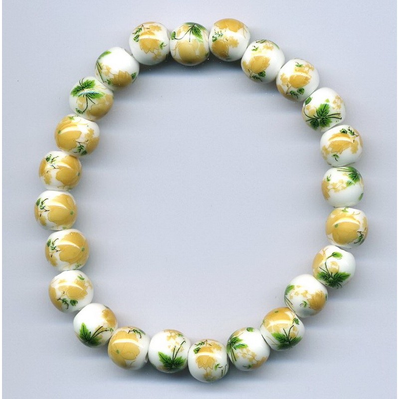 Bracelet perles Porcelaine (10)