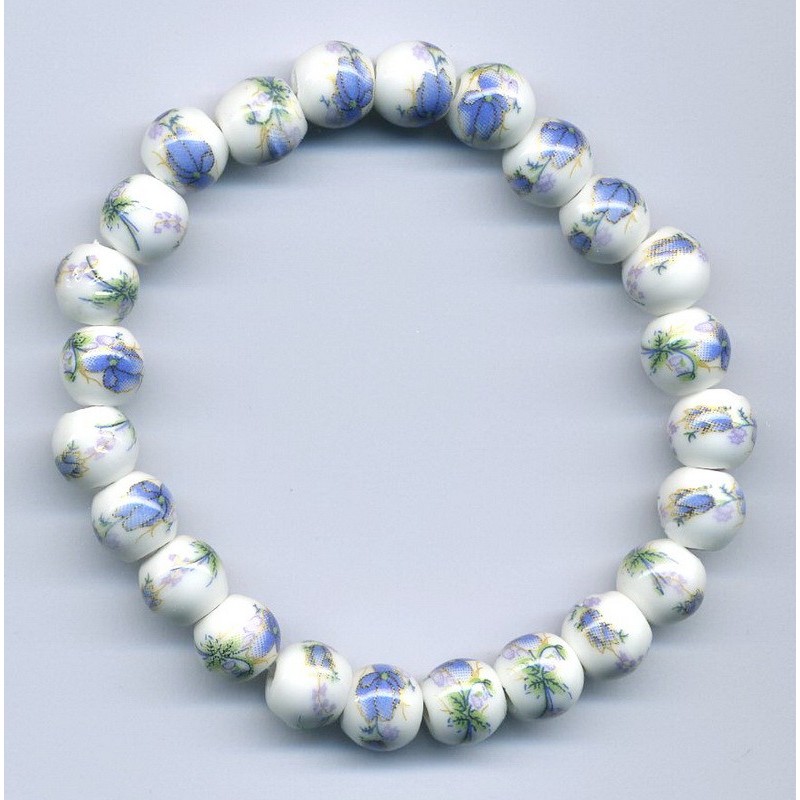 Bracelet perles Porcelaine (11)