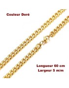 Collier Chaine acier inoxydable.